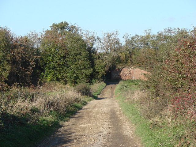 Disused Railway, crossing Long Lane, Near Kirk Smeaton