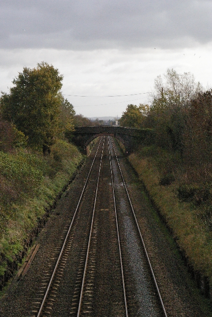 Railway line towards Crewe