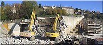 NT4936 : Demolition work in Galashiels by Walter Baxter