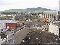 NT4936 : Town centre redevelopment works in Galashiels by Walter Baxter