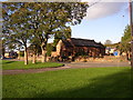 Village Green and church, Langwathby