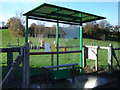 Bus shelter by playground in Nercwys