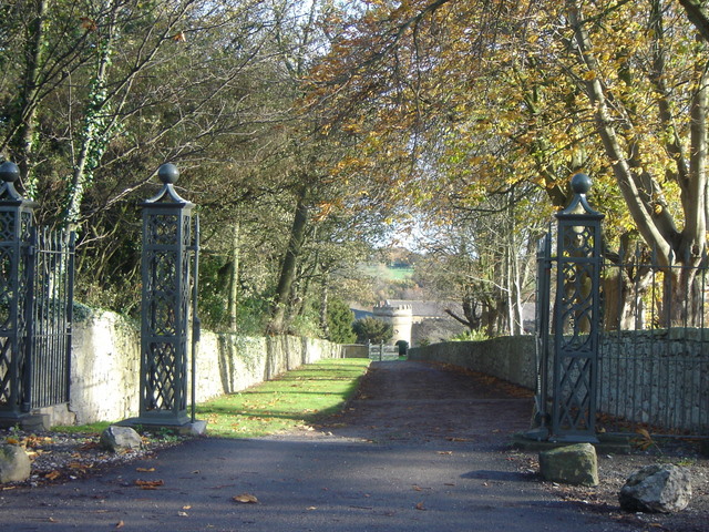 Nercwys Hall driveway