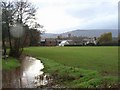 Maerdy Farm and overflowing brook