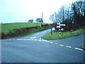 Cross roads at Moss Knowe