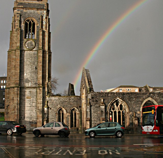 Rainbow over Charles Church