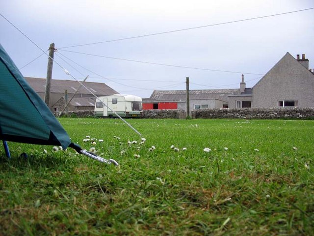 Campsite and hostel at The Barn, Pierowall