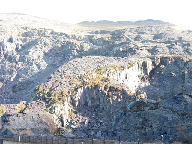 A sideways view of Llwybr Llwynog
