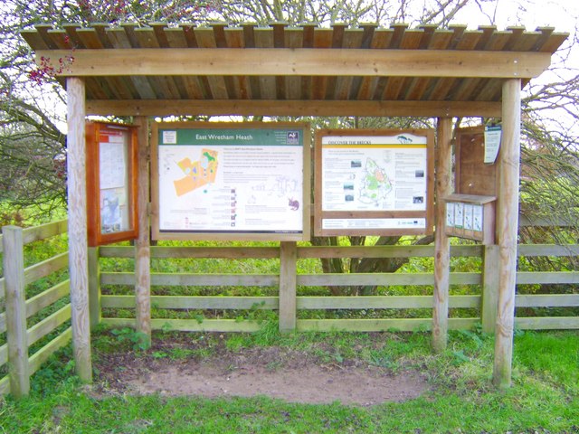 East Wretham Heath - information board