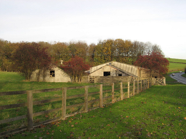 Sheds Beside The A684