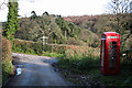 Membury: telephone box at Furley