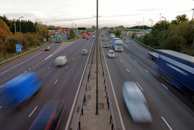 The M1 at Watford Gap © Tim :: Geograph Britain and Ireland