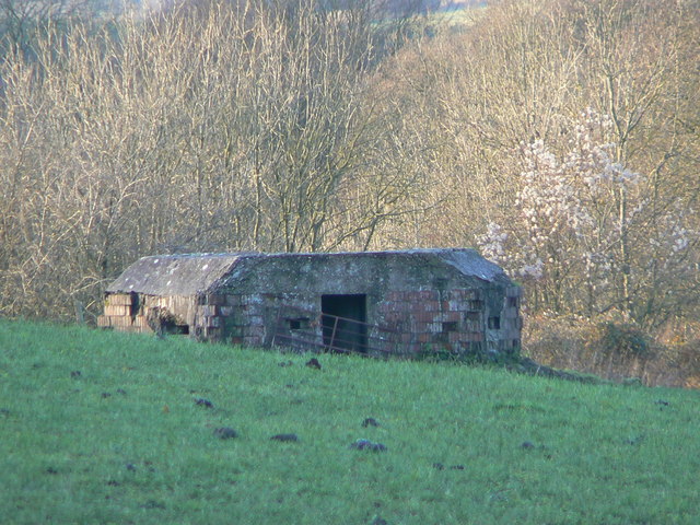 Pillbox above Kennet and Avon canal