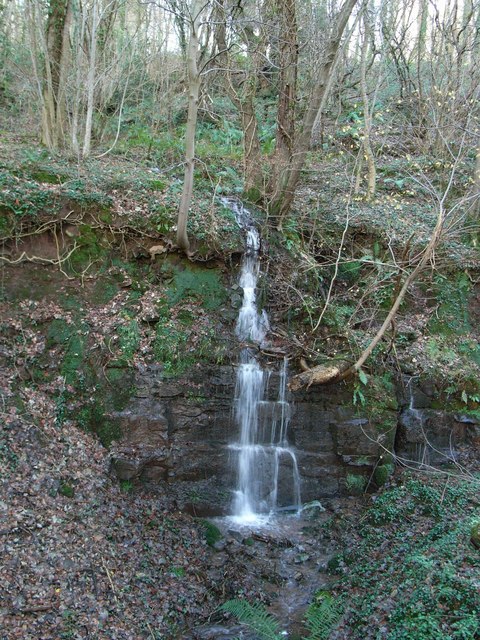 Waterfall in disused quarry