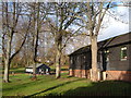 SX9393 : Huts in Belmont Park, Exeter by Derek Harper
