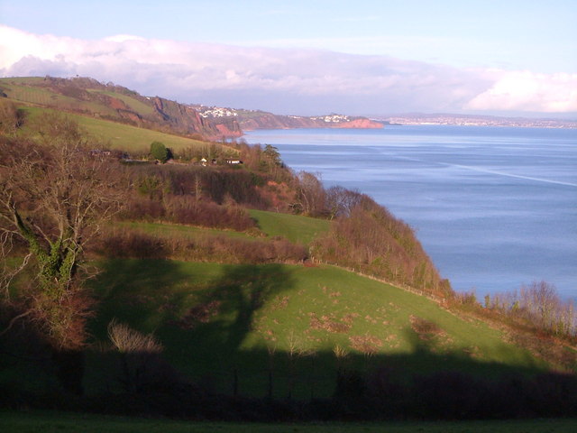 Maidencombe and the coast to Exmouth