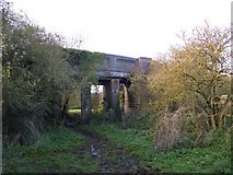 SP9051 : Former Railway Bridge at Clifton Reynes by Nigel Stickells