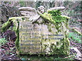 Mossy angel at St Mary