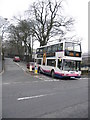 Bus At Delph Station Crossroads