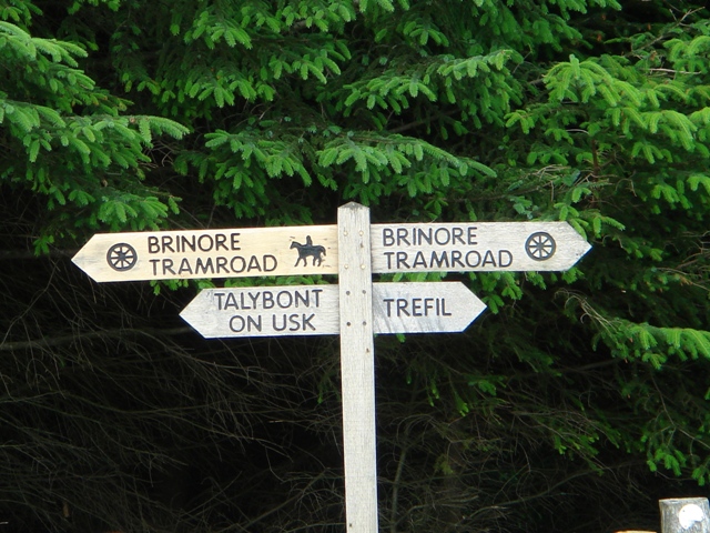 Road Sign near Trefil Quarries