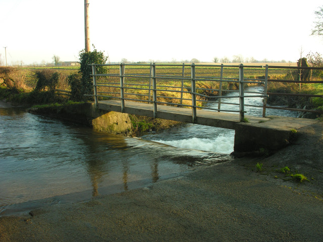 Ford near Maesbury after recent heavy rain