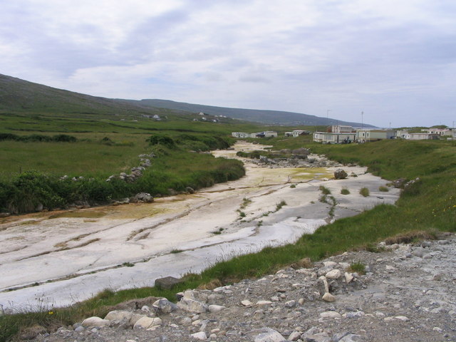 Caher river before Fanore beach