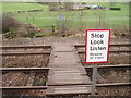 Pedestrian level crossing at Blenkinsopp