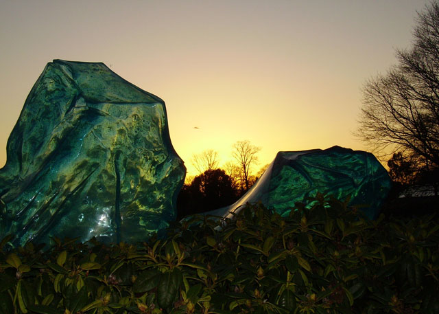 Chihuly glass crystals in Kew Gardens