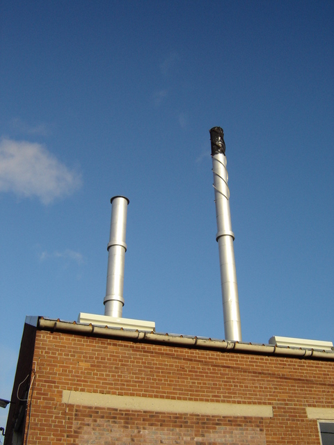 Alyn Works, chimneys at Gate 3