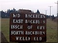 Signpost at Newbiggin junction