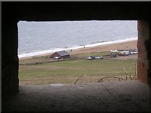 SY4988 : The Hive beach from WWII pillbox on Burton Common by Jim Champion