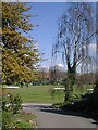 Queens Park Cricket Ground from Park Road Entrance