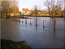 TL9733 : River Stour, Nayland, Suffolk/Essex border by John Lemay