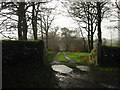 Entrance driveway to Meshaw House