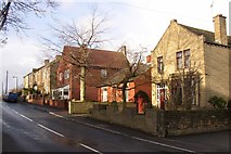 SE1321 : Houses along Lower Edge Road, Rastrick by Humphrey Bolton