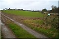 SW9444 : View down the access road to Pencoose Farm by Kieran Evans
