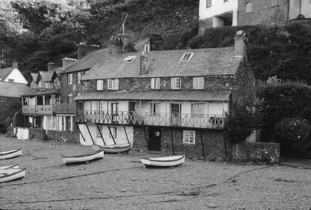 Cottages Clovelly Harbour 1963