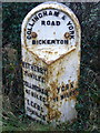 Milepost in Bickerton