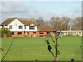 View of Hacklinge from Foulmead Farm track.