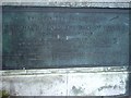 Plaque for the opening of  town bridge   Weymouth