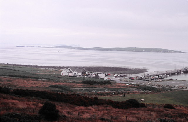 View of the pier for the ferry to Tory Island