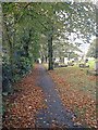 SK3968 : Hasland Cemetery South Side Footpath by Alan Heardman