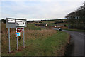 Road junction west of Cuminestown.