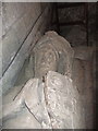 NU2406 : Figure of knight, St Lawrence's church, Warkworth by Derek Harper