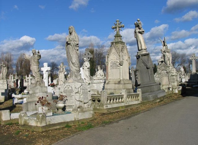 St Patrick's Cemetery, Langthorne Road,... © John Salmon cc-by-sa/2.0 ...