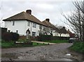 Houses on small lane viewed from Richborough Road.