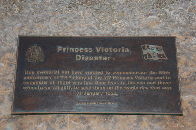 Princess Victoria  memorial plaque, Donaghadee