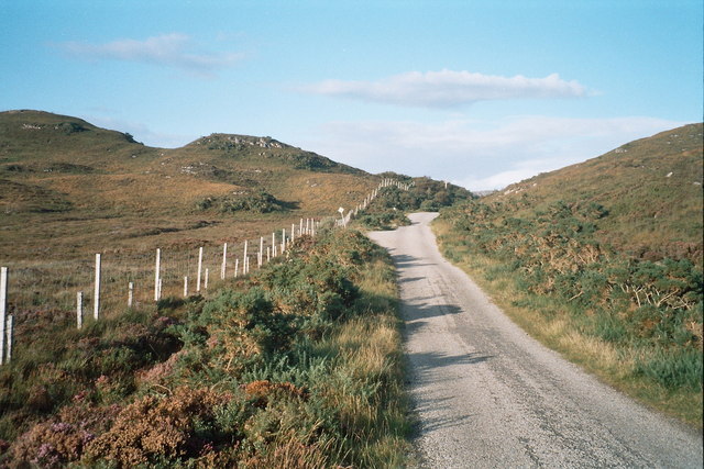 Wee Mad Road near Loch an Arbhair