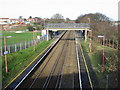 Aylesham railway station, looking NW