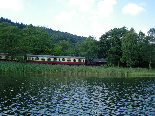 Train beside the River Leven